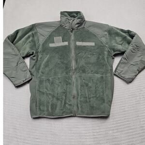US Army Fleece Jacket Mens Medium Regular Gen III Cold Weather Army Green